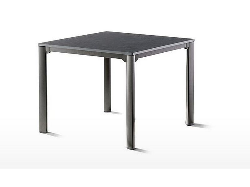 Ben depressief slecht Verniel Sieger tuintafel vivodur 95 x 95 x 74 cm. leisteen decor antraciet - Te  Velde