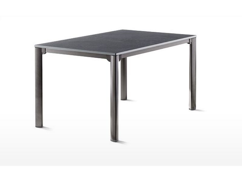 Tweede leerjaar Airco span Sieger tuintafel vivodur 140 x 90 x 74 cm. leisteen decor antraciet - Te  Velde