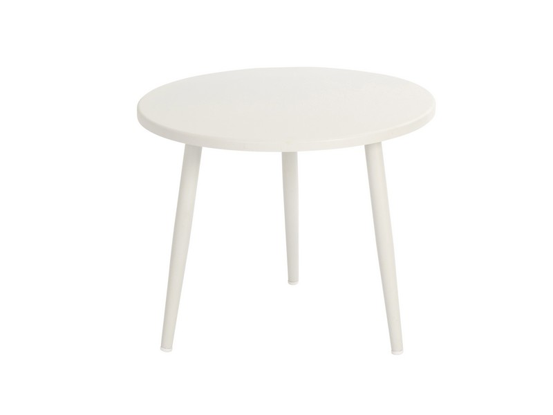 鍔 Atlas Nationaal Beach 7 Coppa Bijzettafel Aluminium 55 cm Rond White - Te Velde