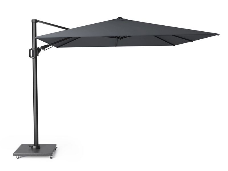 platinum zweefparasol challenger T² 3x3 antraciet					