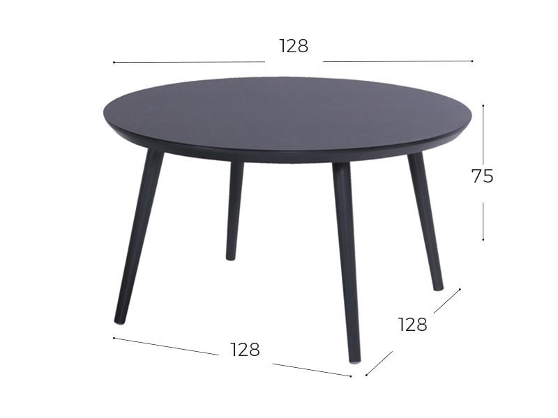 hartman tuinset sophie studio met sophie tuintafel rond 128 - Te Velde