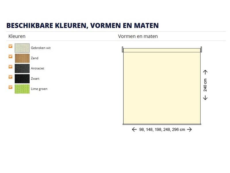 na school Janice patroon Rolgordijn nodig? Nesling coolfit rolgordijn 1,98 meter breed - Te Velde