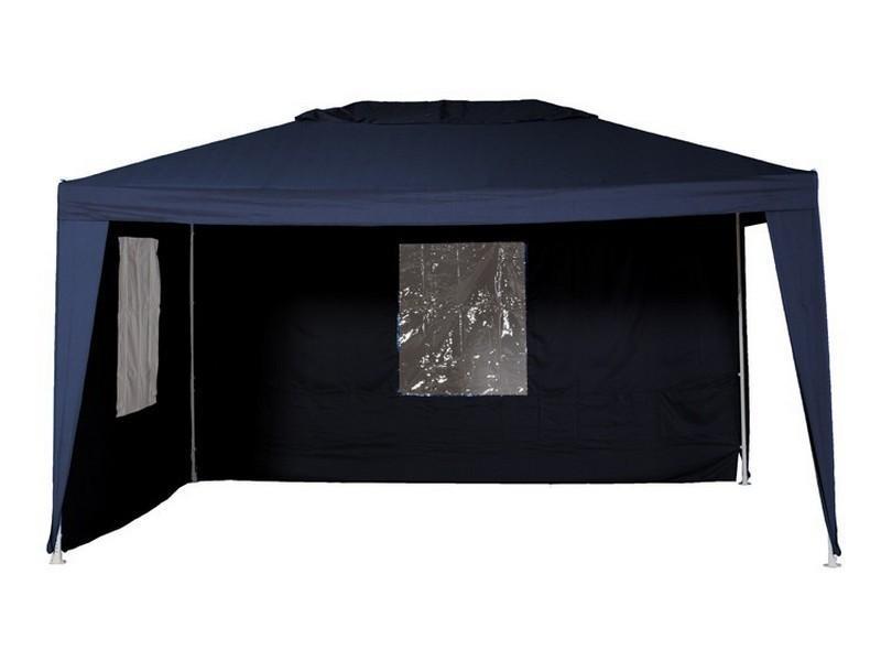 Relaxdays partytent zijwand 2 stuks, voor 3x3 paviljoen, klittenband, met raam, windbescherming, waterafstotend, groen