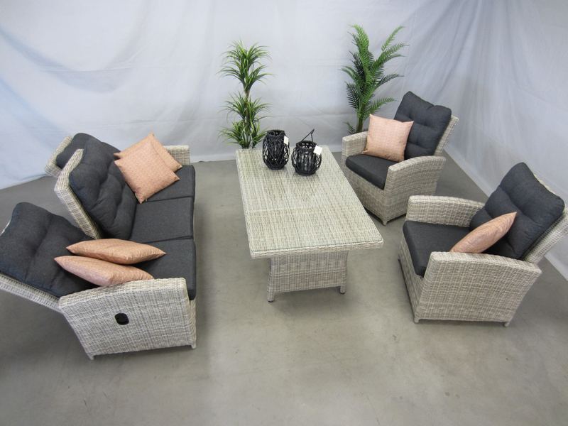 Maan Stad bloem Maak een sneeuwpop Te Velde tuinmeubelen canberry lounge dining set - Te Velde