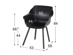 hartman-tuinstoel-sophie-element-zwart