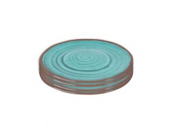 bo-camp-ontbijtbord-halo-100-melamine-4-stuks-aqua-6181407