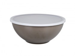 bo-camp-melamine-kom-met-deksel-taupe-26-cm