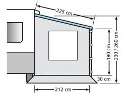 Eurotrail zijwand caravan luifel fiamma omnistore