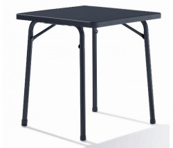 Sieger (camping) tafel 70 x 70 cm D.grijs leisteen decor