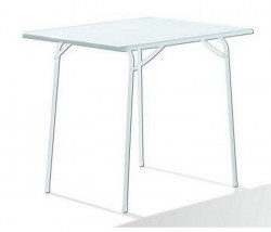 Sieger (camping) tafel 80 x 60 cm wit