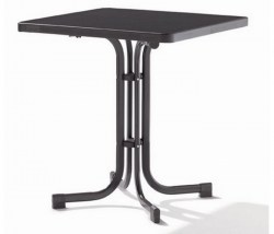 Sieger tuin-tafel 70 x 70 cm D.grijs leisteen decor