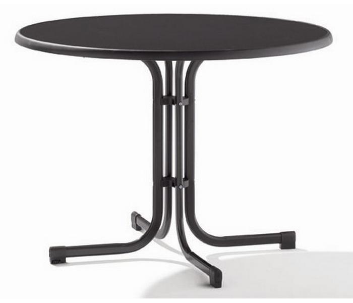 Herkenning doos Voorkeur Sieger tuin-tafel Ø 100 cm D.grijs leisteen decor. - Te Velde