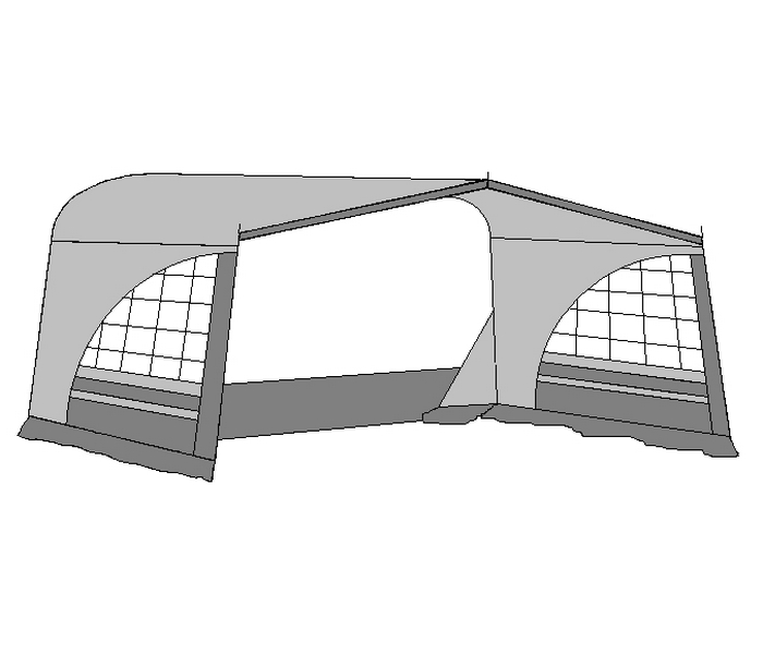 Luifel voor caravan nodig? Te luifel Panorama 240 cm diep. - Te Velde